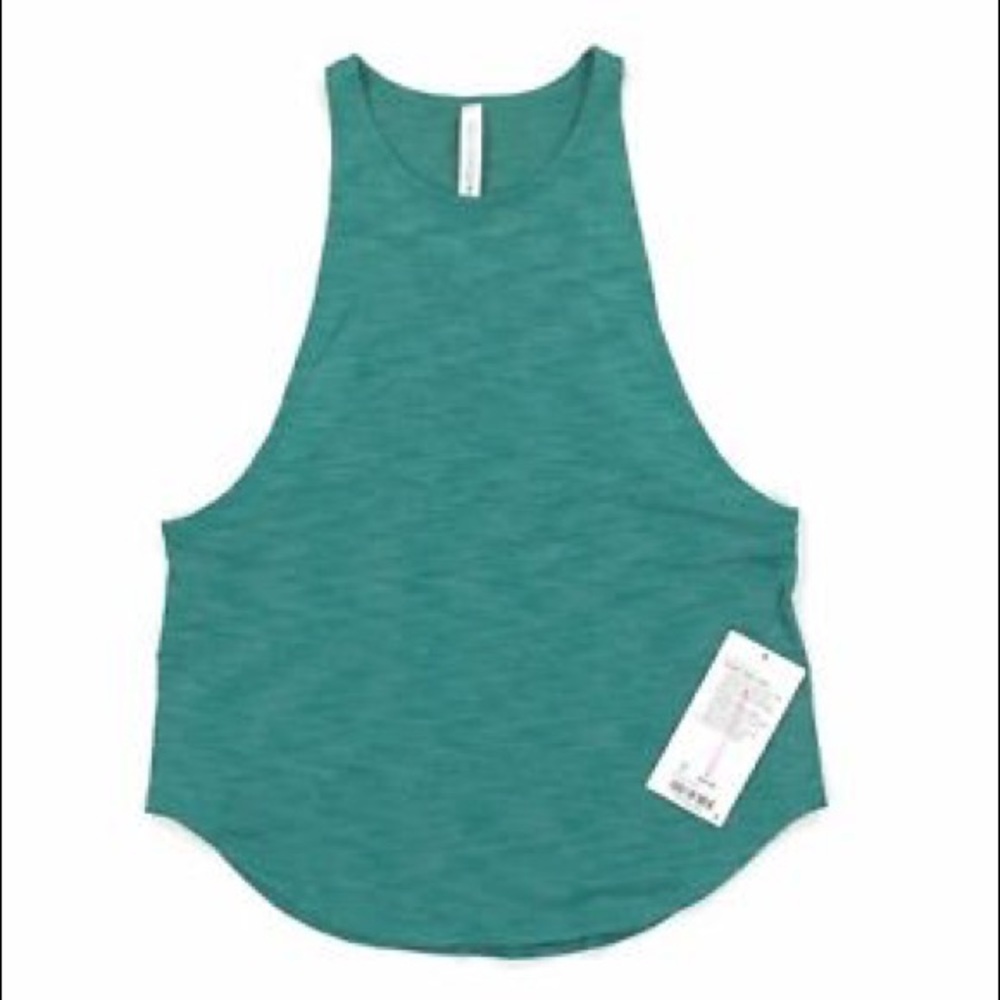 Lululemon Sweat Date Tank Heath. Teal (6) - BNWT!
